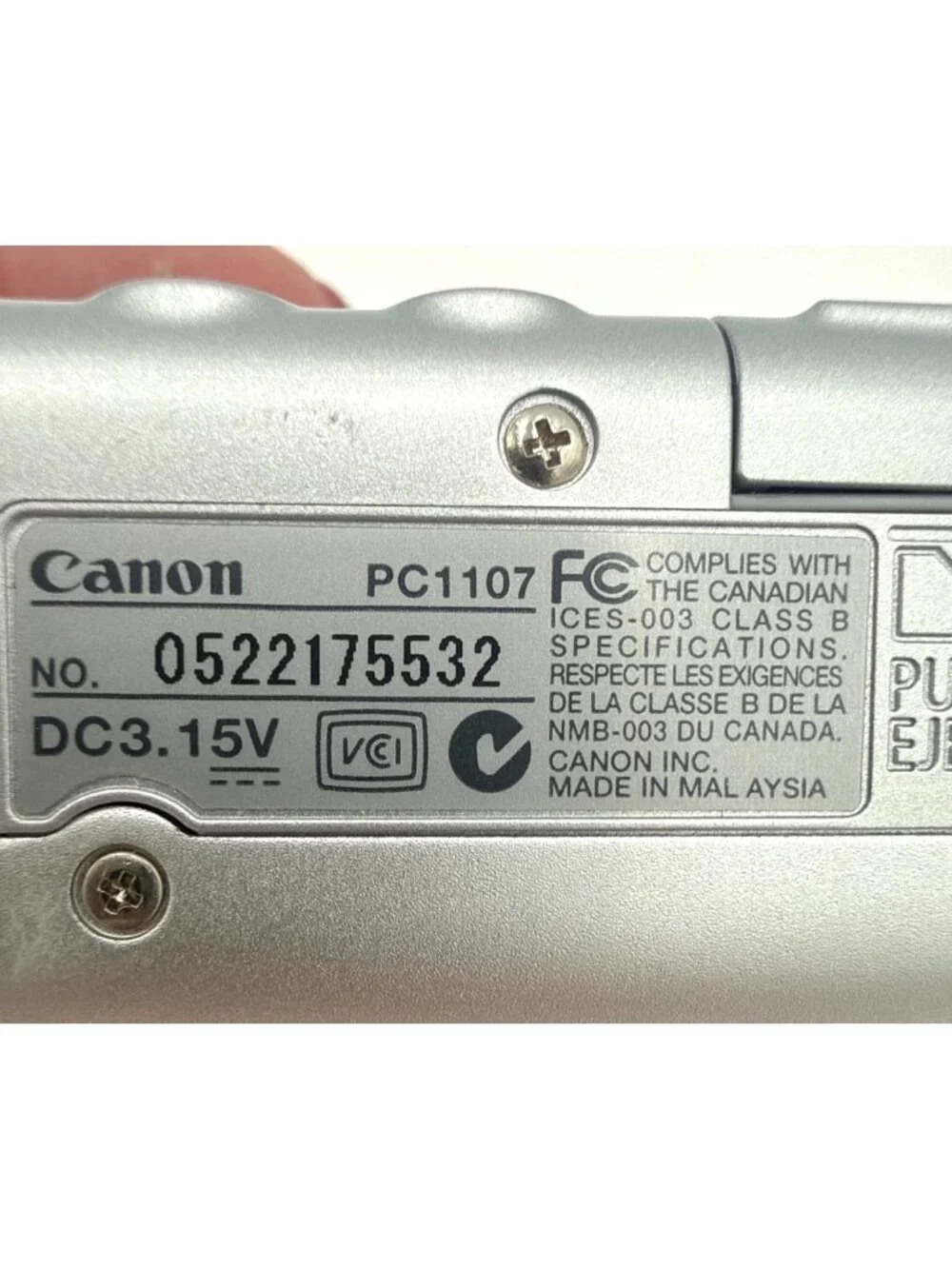 Canon PowerShot A510 Digital Camera 3.2 MP With 4x Optical Zoom Silver WORKS